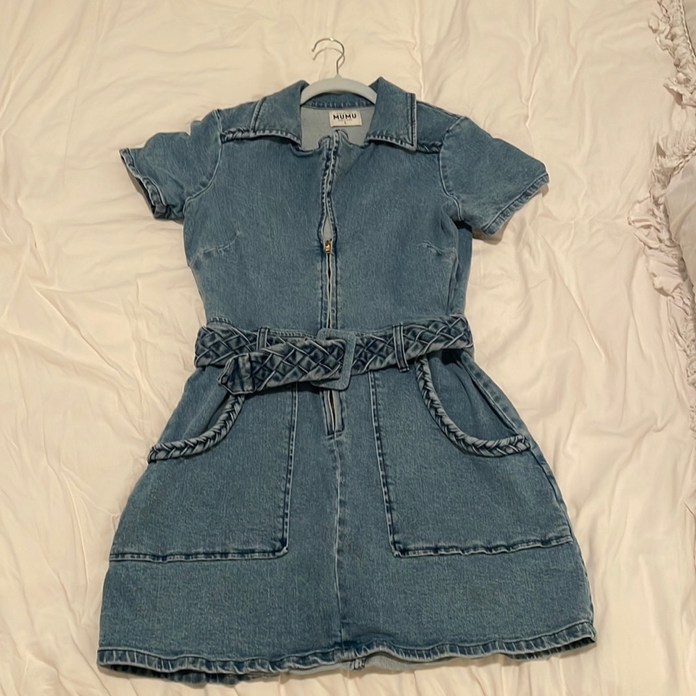 Show Me Your Mumu Outlaw Dress Denim Size Large